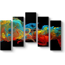 Tabloshop Colorful Swirl Kanvas Tablo