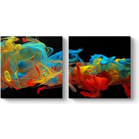 Tabloshop Colorful Swirl Kanvas Tablo