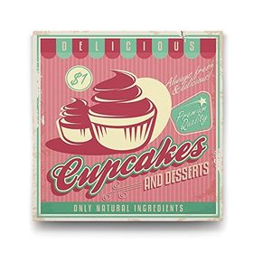 Tabloshop Cup Cakes 60x60 cm Tablo