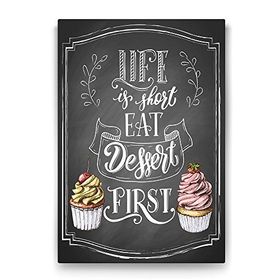Tabloshop Cupcake Mutfak 60x90 cm Tablo