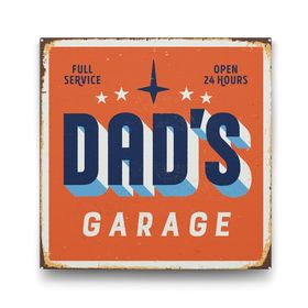 Tabloshop Dad's Garage 70x70 cm Tablo