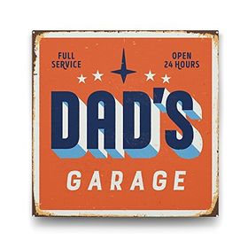 Tabloshop Dad's Garage 70x70 cm Tablo