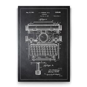 Tabloshop Daktilo Patenti 40x60 cm Tablo