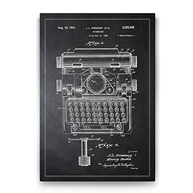 Tabloshop Daktilo Patenti 40x60 cm Tablo
