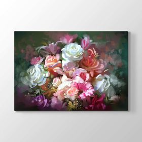 TabloShop Dekoratif Gül 75x50 cm Tablo