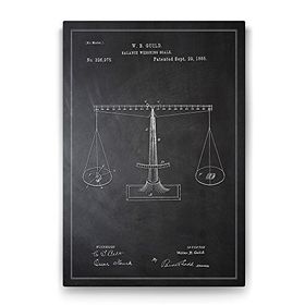 Tabloshop Denge Ölçeği Patenti 60x90 cm Tablo