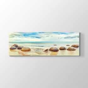 Tabloshop Deniz Taşları 120x40 cm Tablo