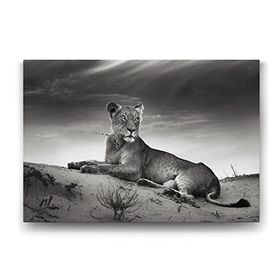 Tabloshop Dişi Aslan 125x80 cm Tablo