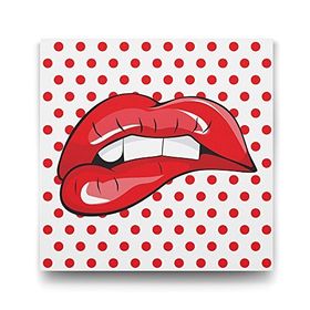 Tabloshop Dudak Popart 60x60 cm Tablo