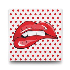 Tabloshop Dudak Popart 70x70 cm Tablo