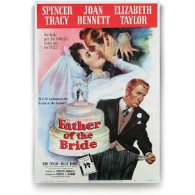 Tabloshop Elizabeth Taylor Father of the bride 100x140 cm Tablo