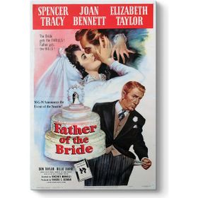 Tabloshop Elizabeth Taylor Father of the bride 60x90 cm Tablo