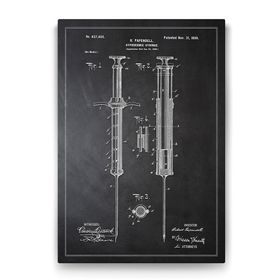 Tabloshop Enjektör Şırınga Patent 60x90 cm Tablo