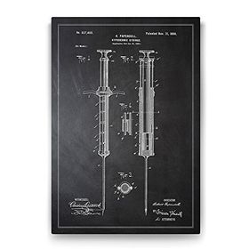 Tabloshop Enjektör Şırınga Patent 80x125 cm Tablo