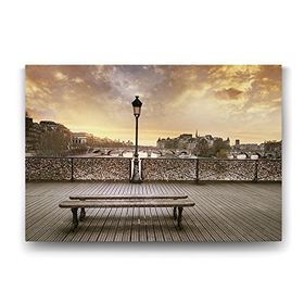Tabloshop Eski Bank ve Manzara 60x40 cm Tablo