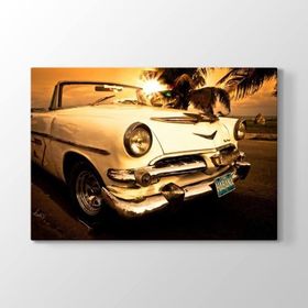 Tabloshop Eski Küba Araba 60x40 cm Tablo
