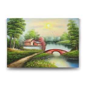 Tabloshop Eski Kulübe Manzara 140x100 cm Tablo