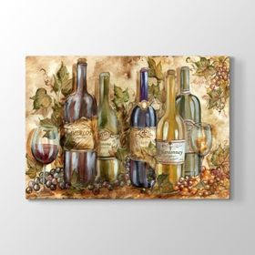 Tabloshop Eski Şaraplar 100x70 cm Tablo