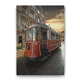 Tabloshop Eski Tramvay 80x125 cm Tablo