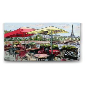 Tabloshop Eyfel Cafe 60x30 cm Tablo