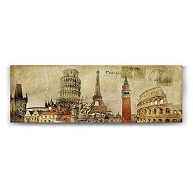 Tabloshop Eyfel Pisa Roma 210x70 cm Tablo