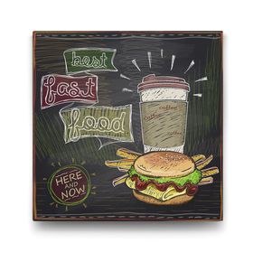 Tabloshop Fast Food 40x40 cm Tablo