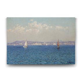Tabloshop Fausto Zonaro Fransız Rivierası 60x40 cm Tablo
