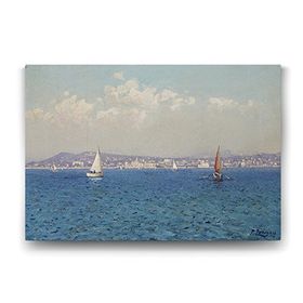 Tabloshop Fausto Zonaro Fransız Rivierası 60x40 cm Tablo