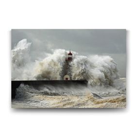 Tabloshop Fırtına ve Deniz Feneri 60x40 cm Tablo