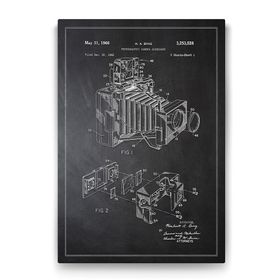 Tabloshop Fotoğraf Makinesi Patenti 60x90 cm Tablo
