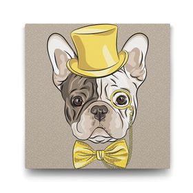 Tabloshop Fransız Bulldog 70x70 cm Tablo