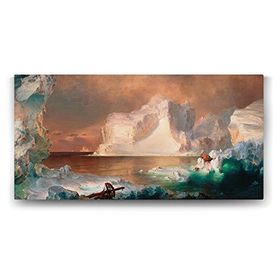 Tabloshop Frederic Edwin Church The Icebergs 60x30 cm Tablo