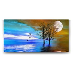 Tabloshop Gece Gündüz 100x50 cm Tablo