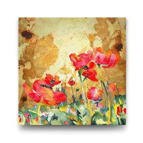 Tabloshop Gelincik 80x80 cm Yağlı Boya Tablo