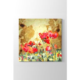 Tabloshop Gelincik 80x80 cm Yağlı Boya Tablo