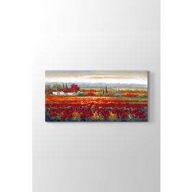 Tabloshop Gelincik Tarlası Manzara 120x60 cm Tablo