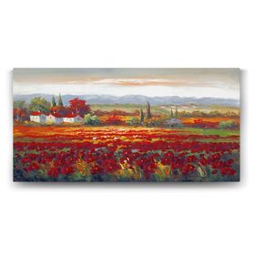 Tabloshop Gelincik Tarlası Manzara 120x60 cm Tablo
