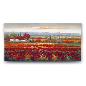 Tabloshop Gelincik Tarlası Manzara 120x60 cm Tablo