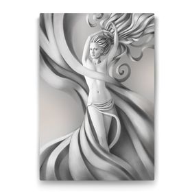 Tabloshop Gümüş Saçlı Kadın 60x90 cm Tablo