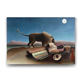 Tabloshop Henri Rousseau Sleeping Gypsy 90x60 cm Tablo