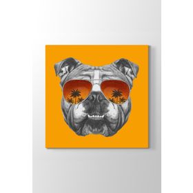 Tabloshop İngiliz Bulldog 80x80 cm Tablosu