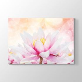 Tabloshop Işıltılı Nilüfer Çiçeği 60x40 cm Tablo