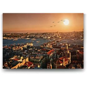 Tabloshop İstanbul Galata Manzara 100x70 cm Tablo