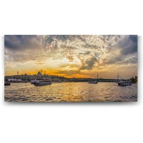 Tabloshop İstanbul Köprüsü Manzara 120x60 cm Tablo
