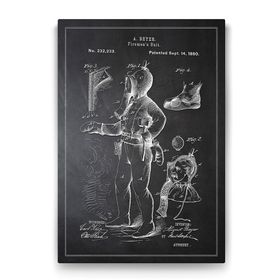Tabloshop İtfaiyeci Elbisesi Patenti 40x60 cm Tablo