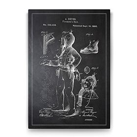 Tabloshop İtfaiyeci Elbisesi Patenti 70x100 cm Tablo