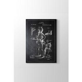 Tabloshop İtfaiyeci Elbisesi Patenti 80x125 cm Tablo