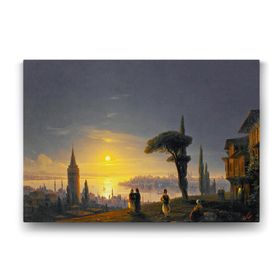 Tabloshop İvan Ayvazovski Galata Kulesi 45x30 cm Tablo