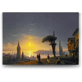 Tabloshop İvan Ayvazovski Galata Kulesi 60x40 cm Tablo