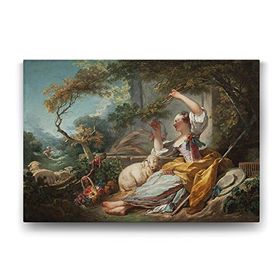 Tabloshop Jean Honore Fragonard The Shepherdess 75x50 cm Tablo